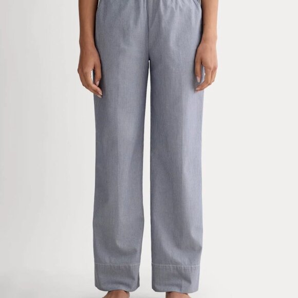 Everlane Easy Pant, Dark Denim Pinstripe, size S - Picture 5 of 6